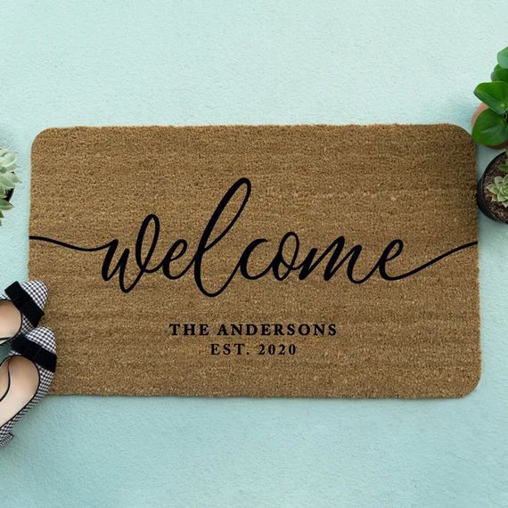 Welcome Mat - Personalized Doormat - Custom Doormat | Etsy (US)