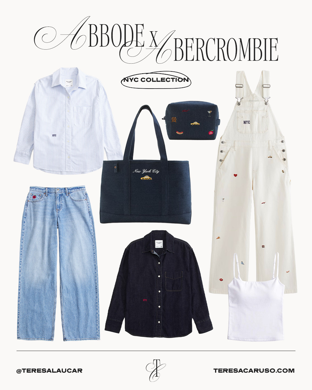 Abbode x Abercrombie NYC Collection 💙 

 