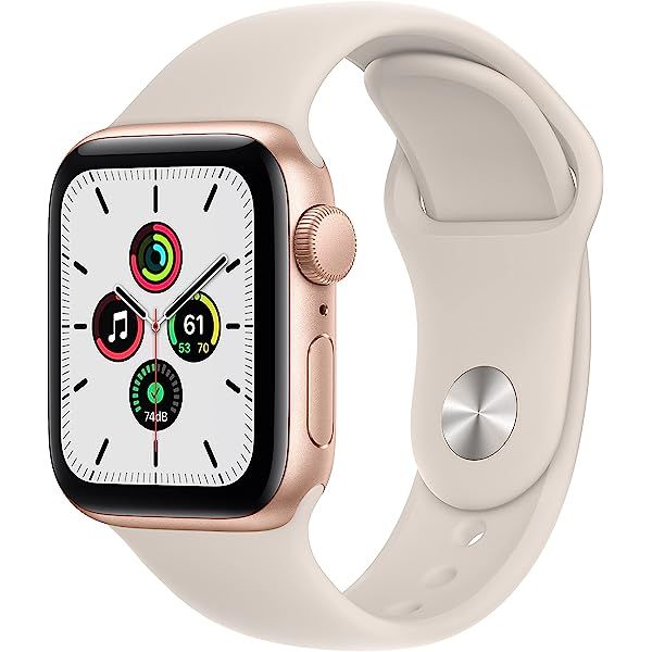 Apple Watch Series 5 (GPS + Cellular, 40MM) - Gold Aluminum Case with Pink Sport Band (Renewed) | Amazon (US)