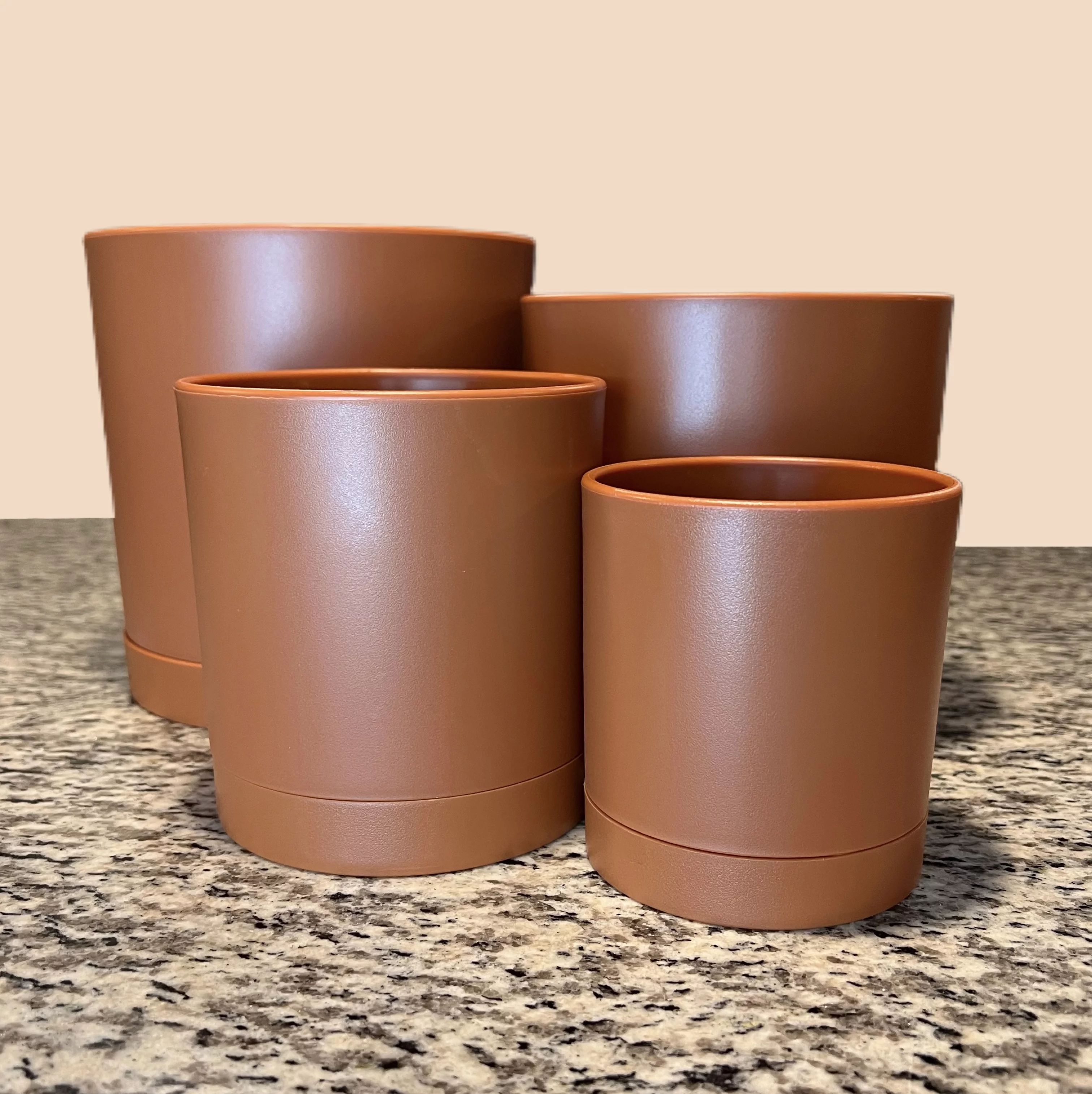 Self Watering Pot Easy Grow Planter- SET OF 4 - House Plant Pot Flower Pots for Indoor Outdoor Gr... | Walmart (US)