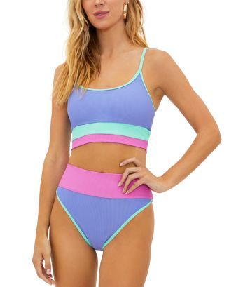 Beach Riot Eva High Tide Color Blocked Bikini Top & Emmy Bottoms Back to results -  Women - Bloom... | Bloomingdale's (US)