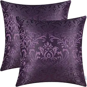 CaliTime Pack of 2 Throw Pillow Covers Cases for Couch Sofa Home Decoration Vintage Damask Floral... | Amazon (US)