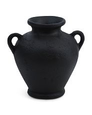 15in Aged Ecomix Vase With Handles | Marshalls