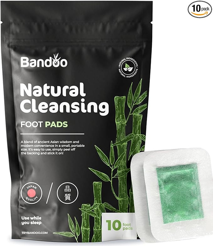 Bandoo Original Deep Cleansing Foot Pads | Rana Pads | Premium Natural Bamboo Foot Pads | Japanes... | Amazon (US)