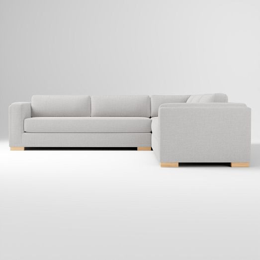 Nassau 3-Piece L-Shaped Sectional (117") | West Elm (US)