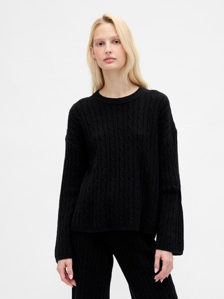 CashSoft Oversized Cable-Knit Sweater | Gap (US)