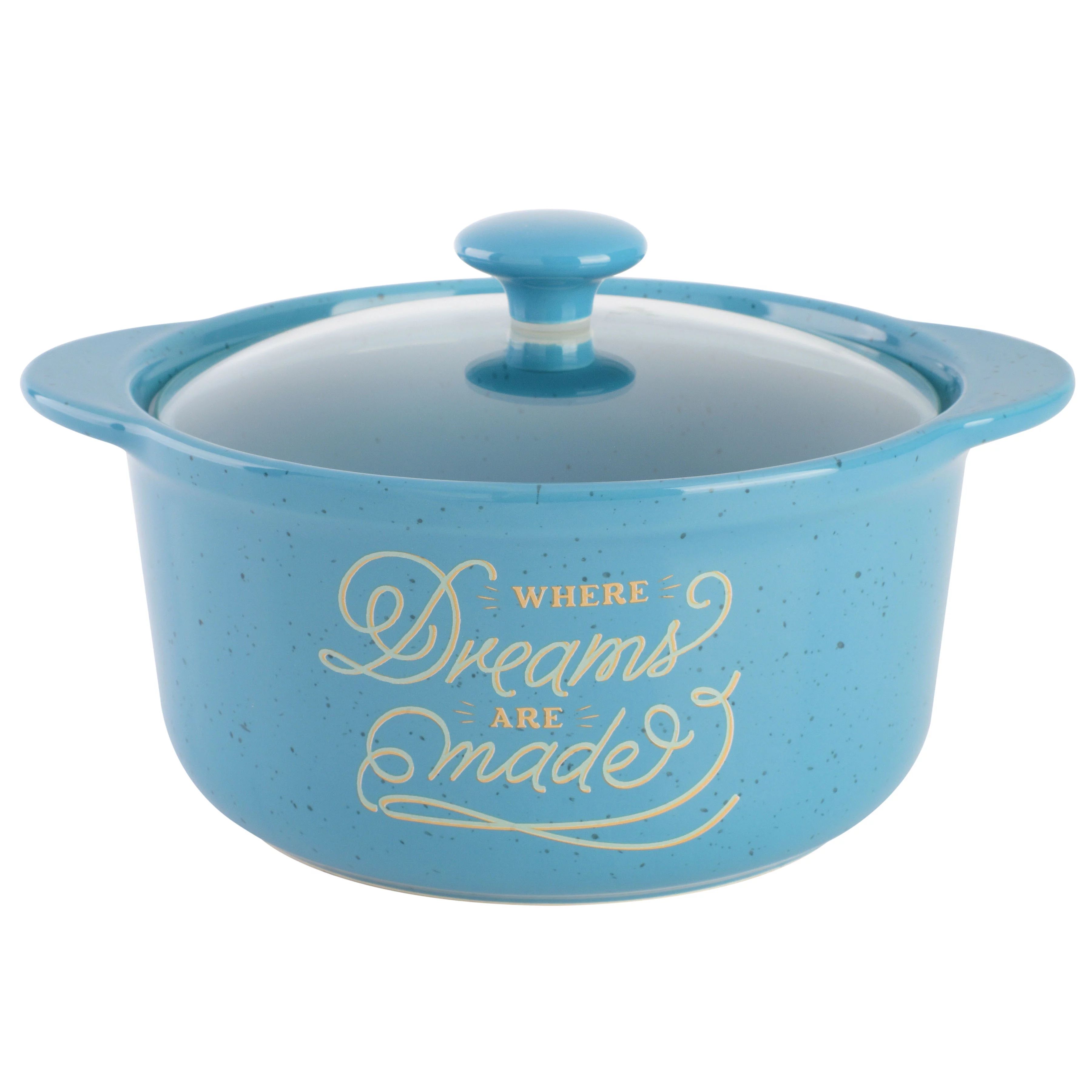 Wanda June Home Where Dreams Are Made Blue 2.3-Quart Stoneware Casserole by Miranda Lambert | Walmart (US)