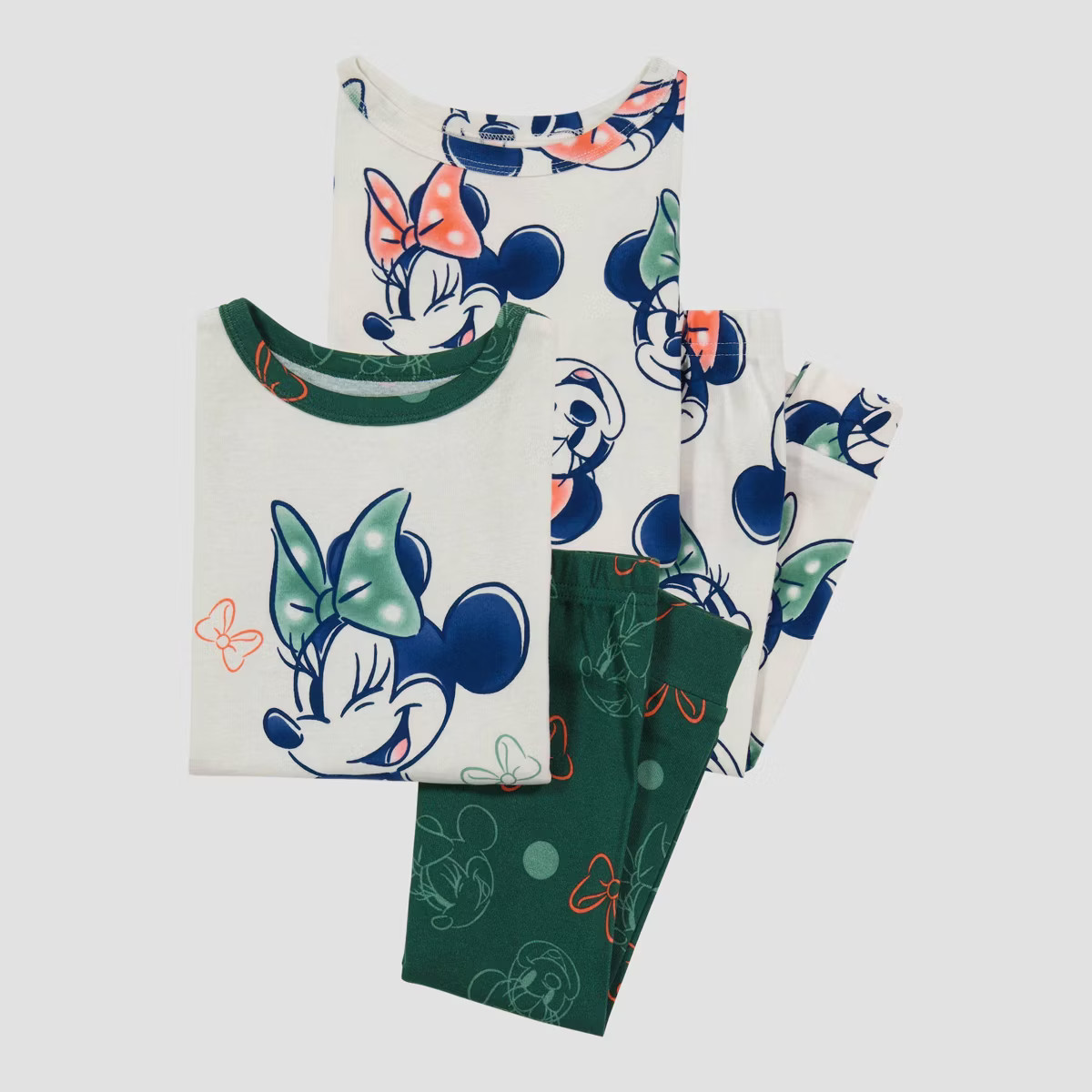 Toddler Girls' 4pc Minnie Mouse Snug Fit Pajama Set | Target