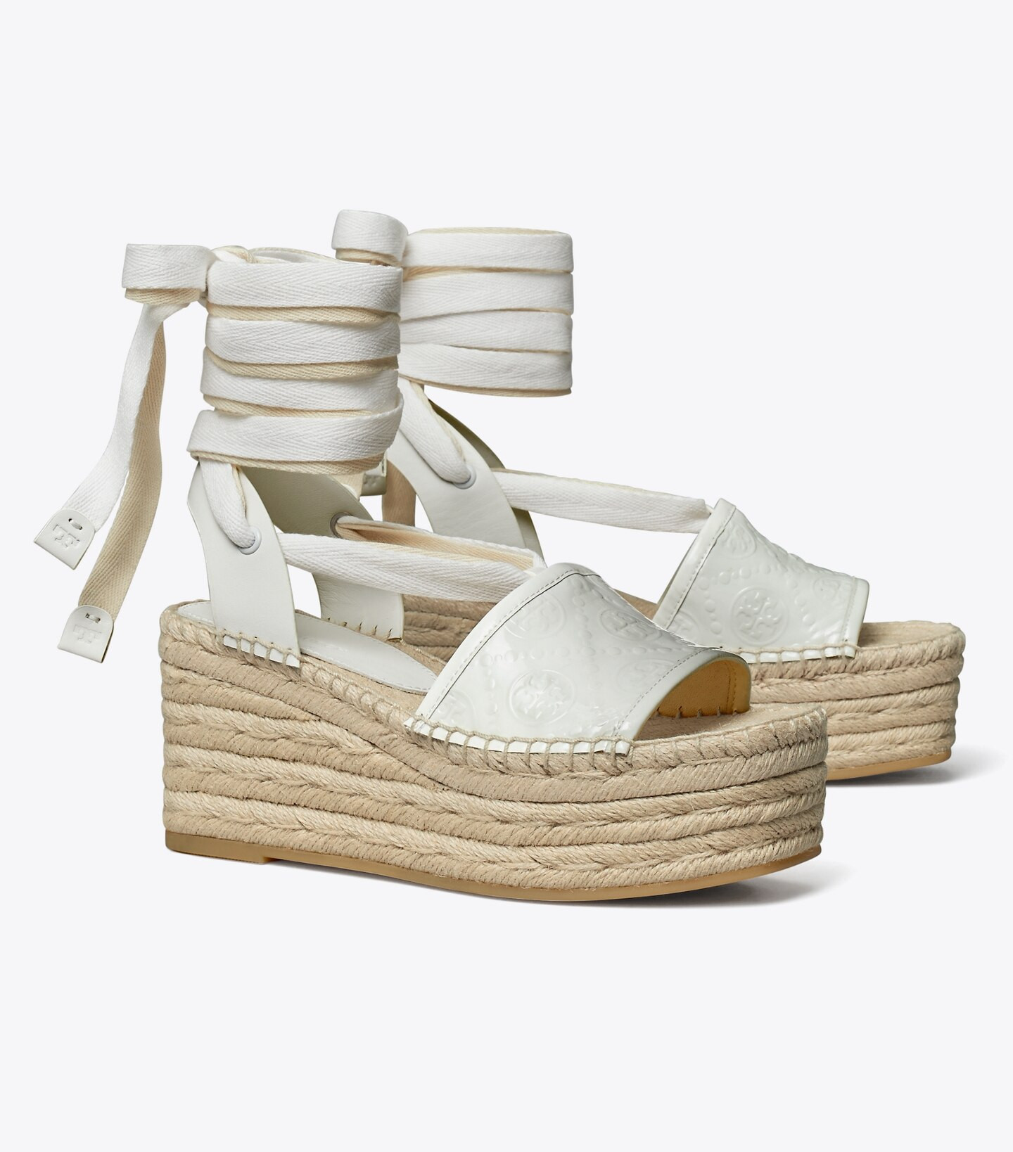 T MONOGRAM ESPADRILLE WEDGE SANDAL | Tory Burch (US)