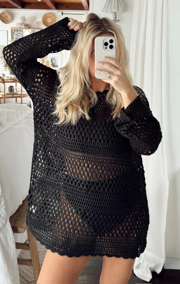 Paula Pullover ~ Black Crochet | Show Me Your Mumu