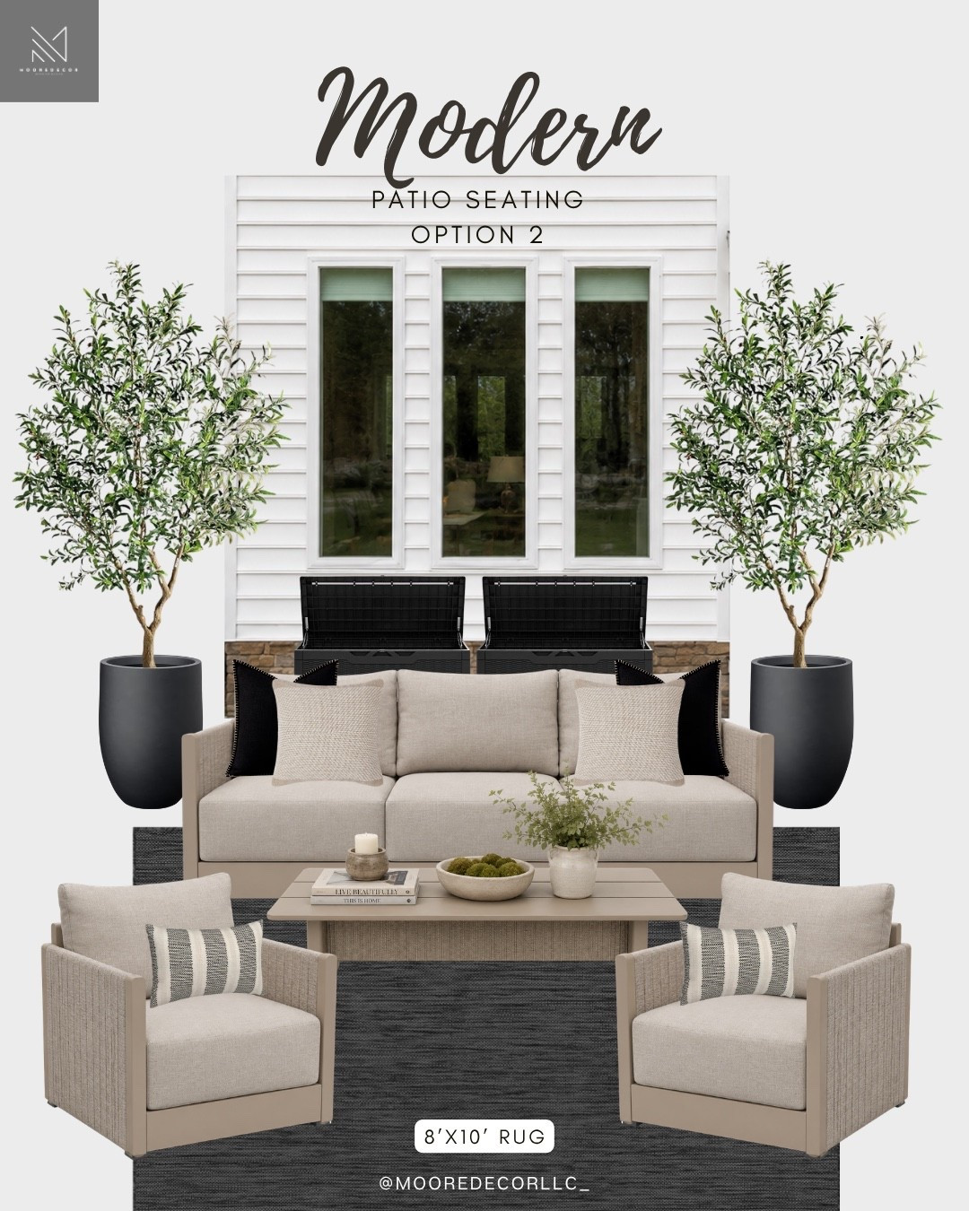 A refined lounge-style patio concept featuring layered neutrals, cozy textures, and modern silhouettes. Designed to feel relaxed, elevated, and perfect for everyday outdoor living.

#LTKHome