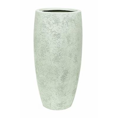 Large (25-65-Quart) 10.75-in W x 27.75-in H Ndt White Mixed/Composite Planter with Drainage Holes | Lowe's