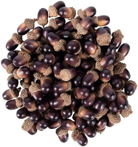 100 Pcs Artificial Acorns Bulk Small Fake Lifelike Simulation Acorn with Natural Cap for Crafts, ... | Amazon (US)