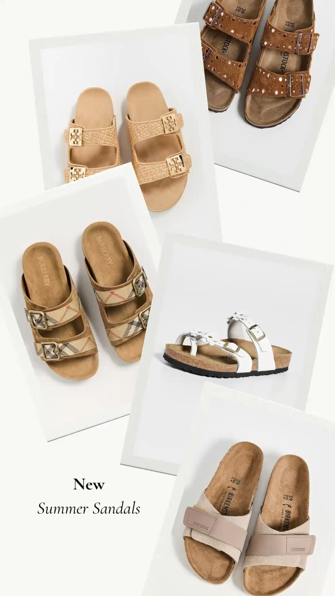 New summer sandals Birkenstock, Burberry and Tory Burch. #ltkshoecrush #birkentstock #toryburch #summershoes #sandals

#LTKActive #LTKOver40 #LTKSeasonal