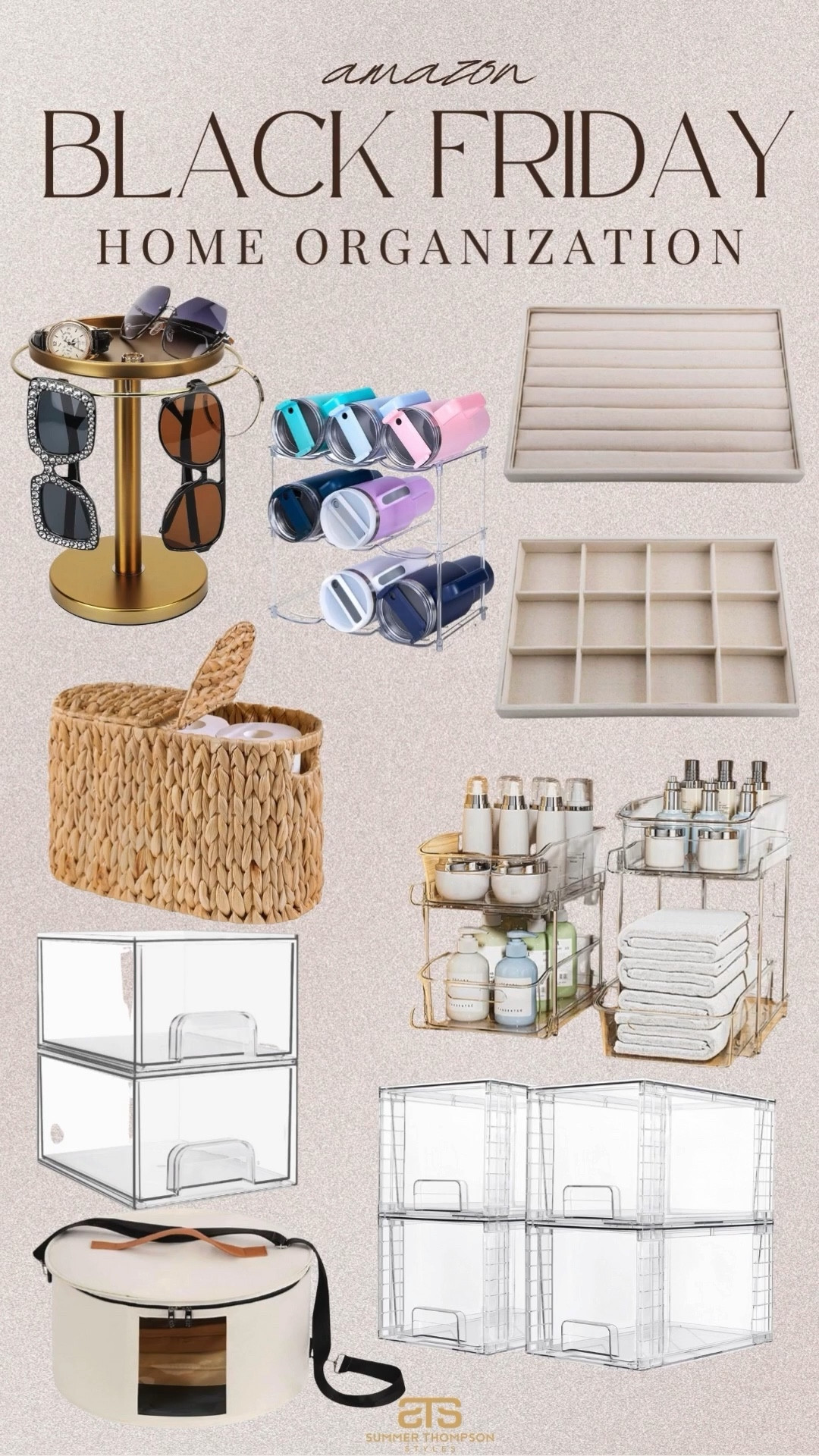 Amazon home organization Black Friday deals! 

Sunglasses holder. Tumbler cup organizer. Closet organization. Under sink organizer. Drawers. Toilet paper holder. Cyber Monday  

#LTKSaleAlert #LTKCyberWeek #LTKHome

#LTKCyberWeek