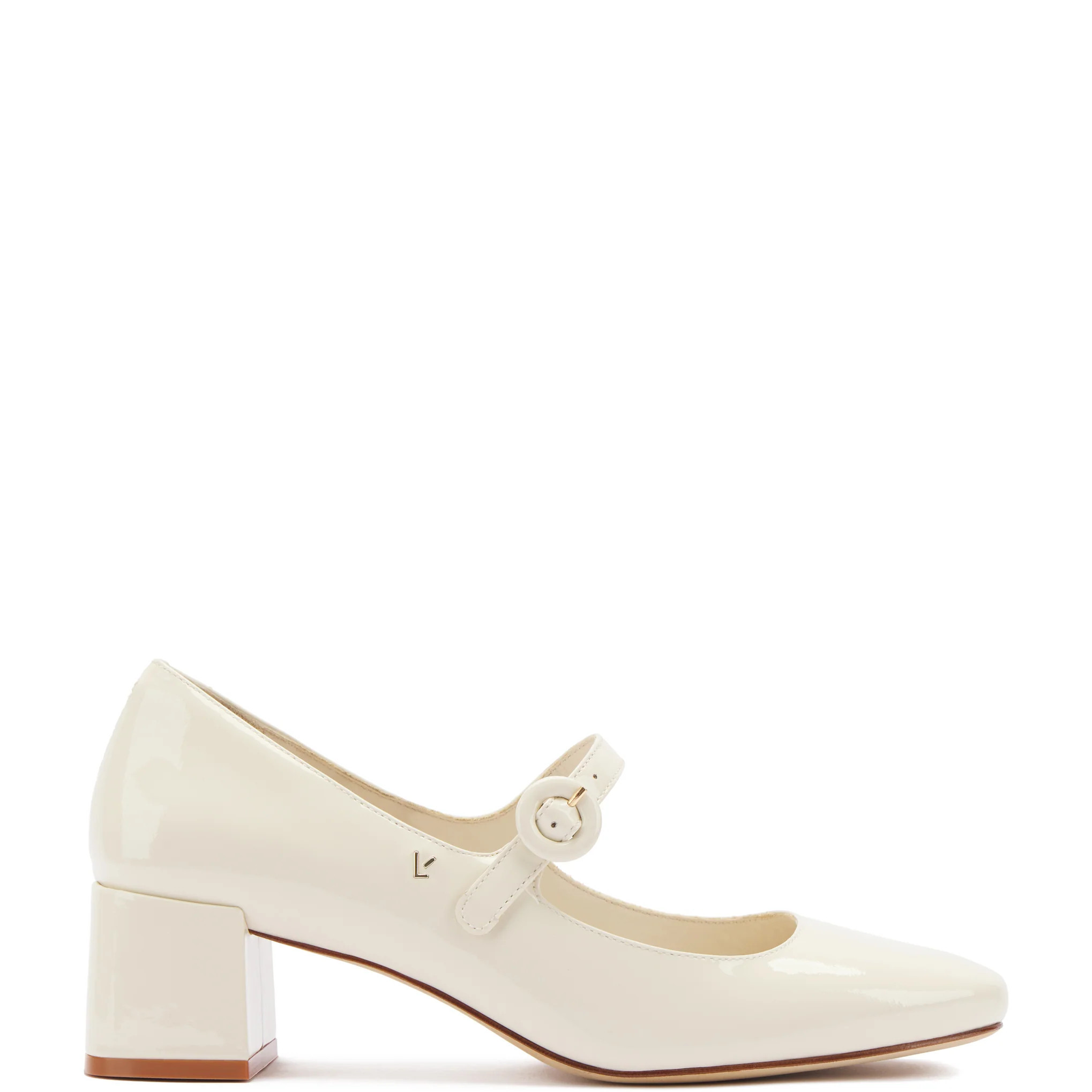 Blair Block Pump In Ivory Patent | Larroude