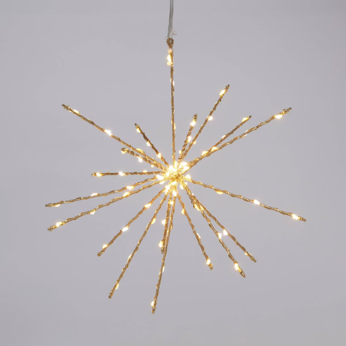 12" LED Glittered Gold Starburst Christmas Novelty Sculpture Light - Wondershop™ | Target