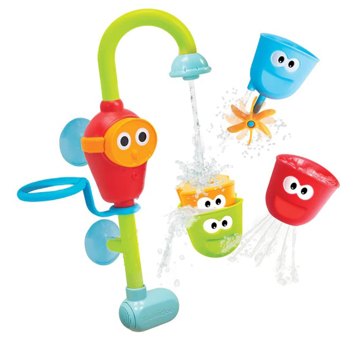 Yookidoo Toddler and Baby Bath Toy (Ages 1-3): Flow N Fill - 3 Stackable Play Cups - Battery Oper... | Amazon (US)