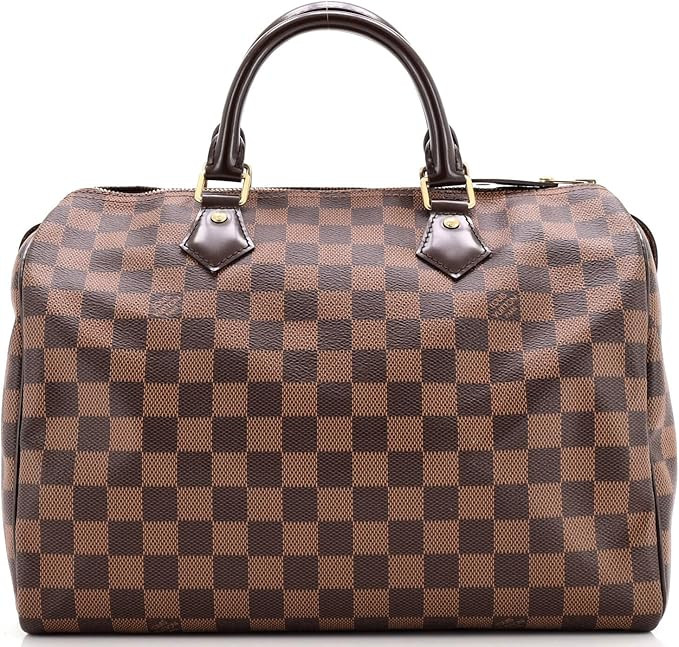 Amazon.com: Louis Vuitton, Pre-Loved Speedy Handbag Damier 30, Brown : Amazon Luxury | Amazon (US)