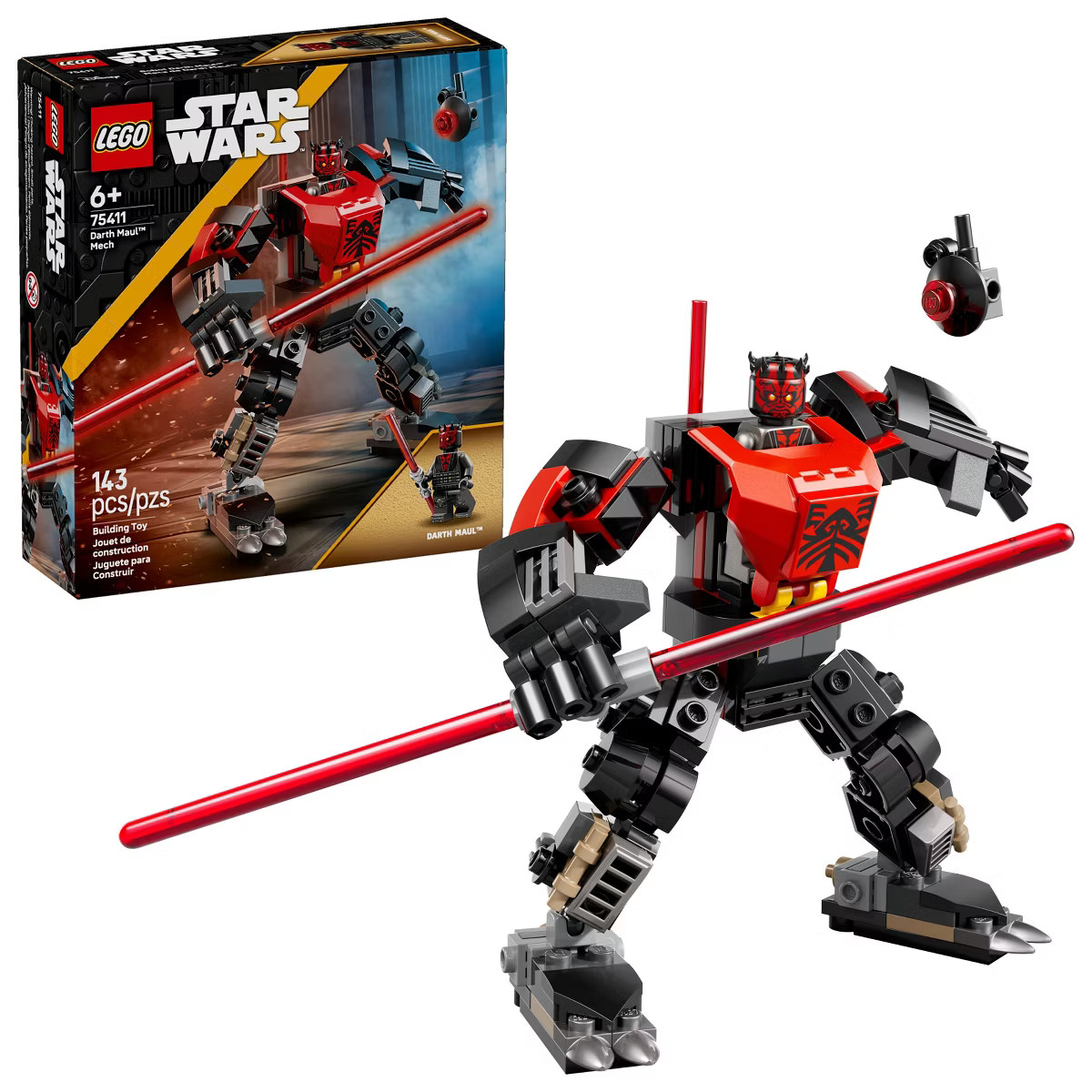 LEGO Star Wars Darth Maul Mech Kids Toy 6+ 75411 | Target