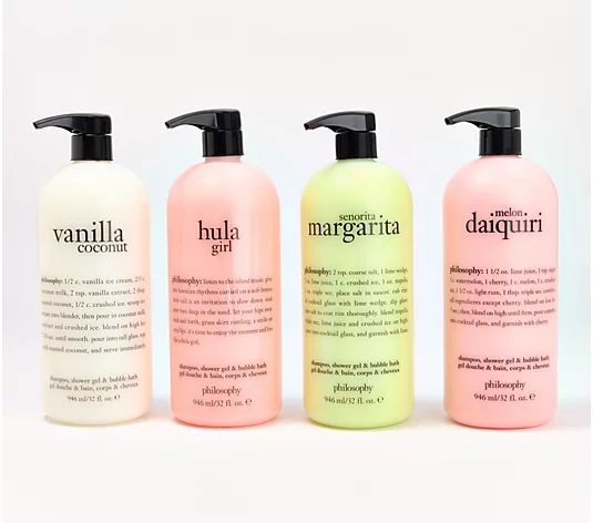 philosophy supersize best of spring shower gel 4pc collection - QVC.com | QVC