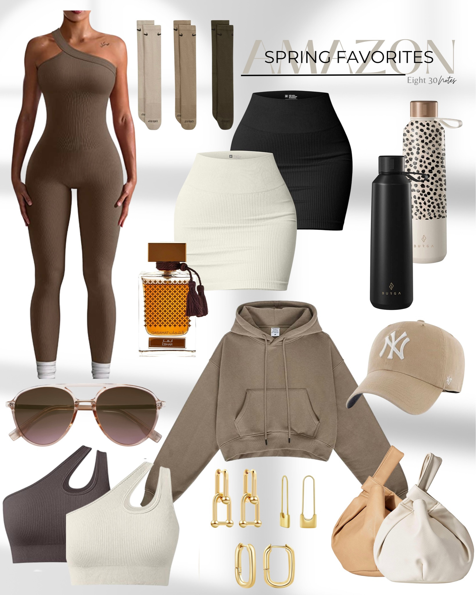 Getting ready for the winter to spring transition? Heres a few favorites of mine that can work well with a sweater for those breezy nights or on their own. And their easy to mix and match. Plus I couldn’t leave out accessories and perfume. 

#LTKunder100 #LTKSeasonal #LTKstyletip