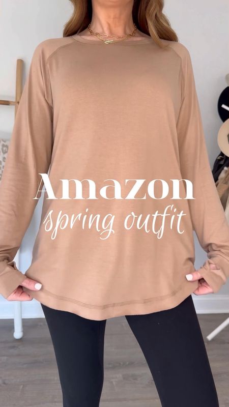 My Favorite Amazon Tunic Tee, Restocked + On Sale 👏🏼👏🏼My most worn FP look for less layering tunic tee has been restocked and in new colors! It is so similar to the We the Free Arden Tee and is perfect to wear with leggings as an everyday comfy outfit. Lightweight and soft, this is the khaki color. I’m wearing a medium.

Casual spring outfit, what to wear, wow to style, long sleeve tunic, leggings tee, wardrobe basics, closet staples, statement sneakers, trendy sneakers, Amazon spring fashion, Amazon outfit, Amazon best seller, comfy chic, comfy style, mom ootd, look for less, over 40 fashion, travel outfit

#LTKVideo #LTKSeasonal #LTKstyletip