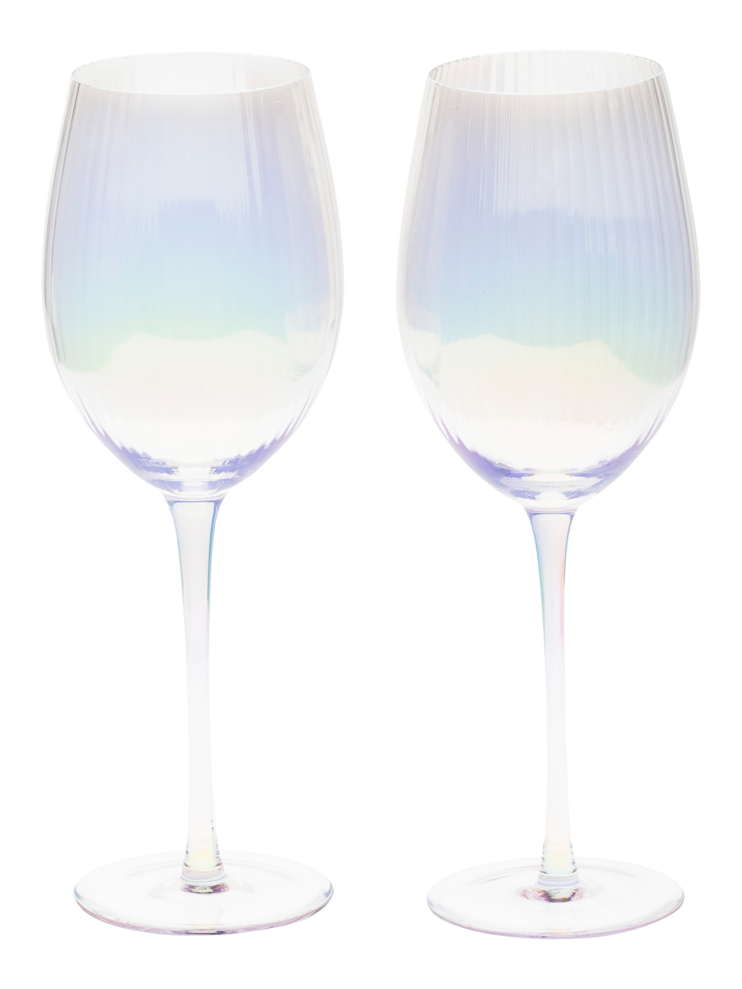 Set Of 2 Optic Luster Wine Glasses | Kitchen & Dining Room | Marshalls | Marshalls