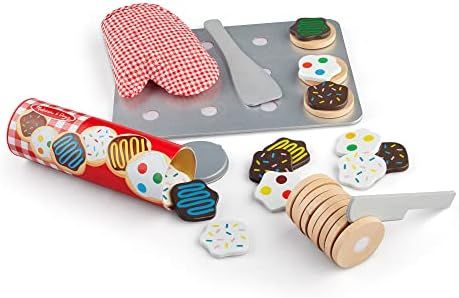 Melissa & Doug Slice and Bake Wooden Cookie Play Food Set | Amazon (US)