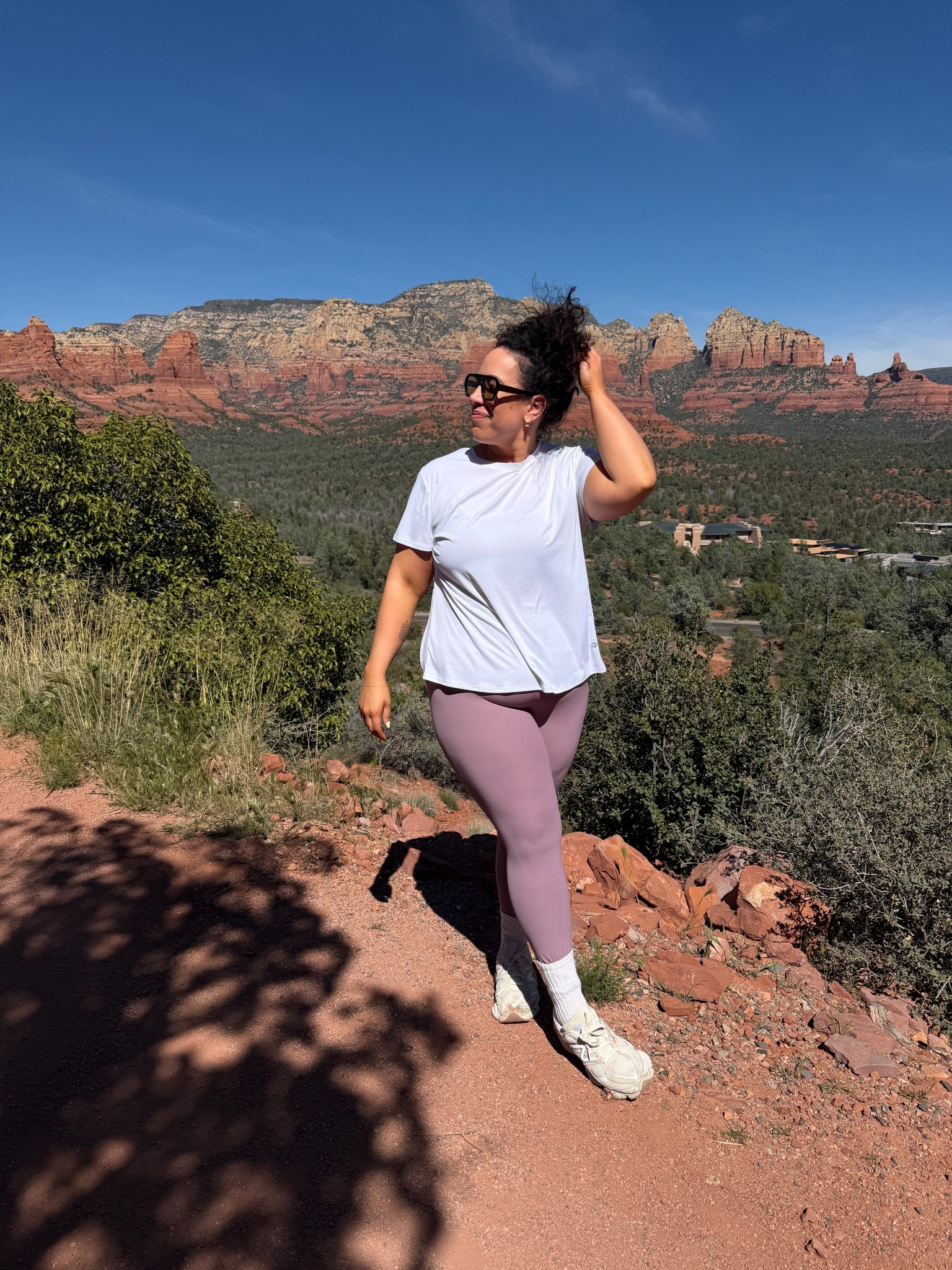 Hiking OOTD for the midsize girl! Featuring Amazon activewear size xl 

#LTKMidsize #LTKootd #LTKActive