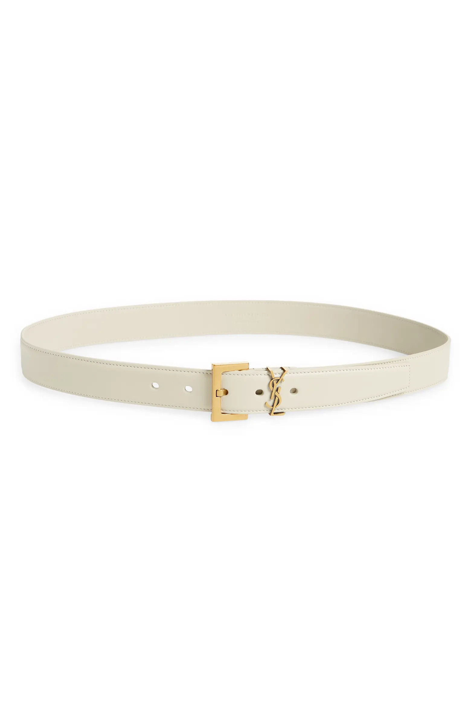 Laque YSL Monogram Leather Belt | Nordstrom