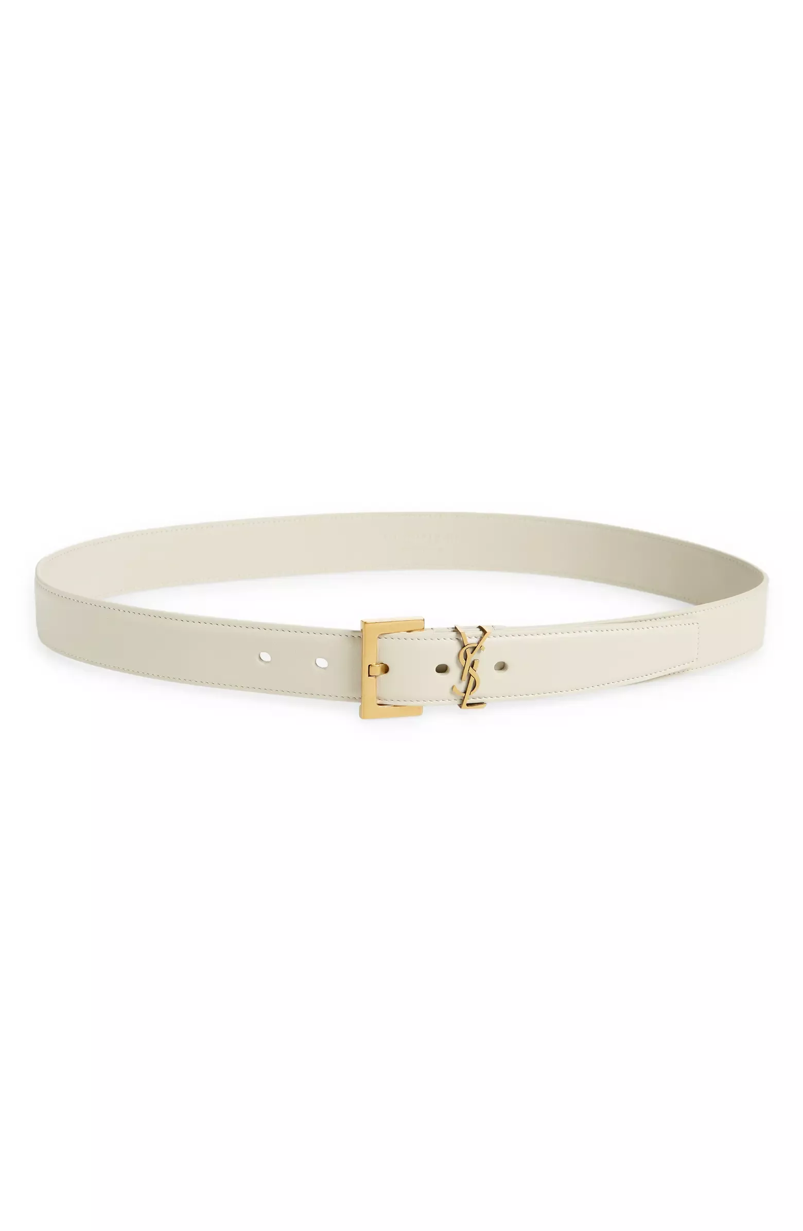 Laque YSL Monogram Leather Belt curated on LTK