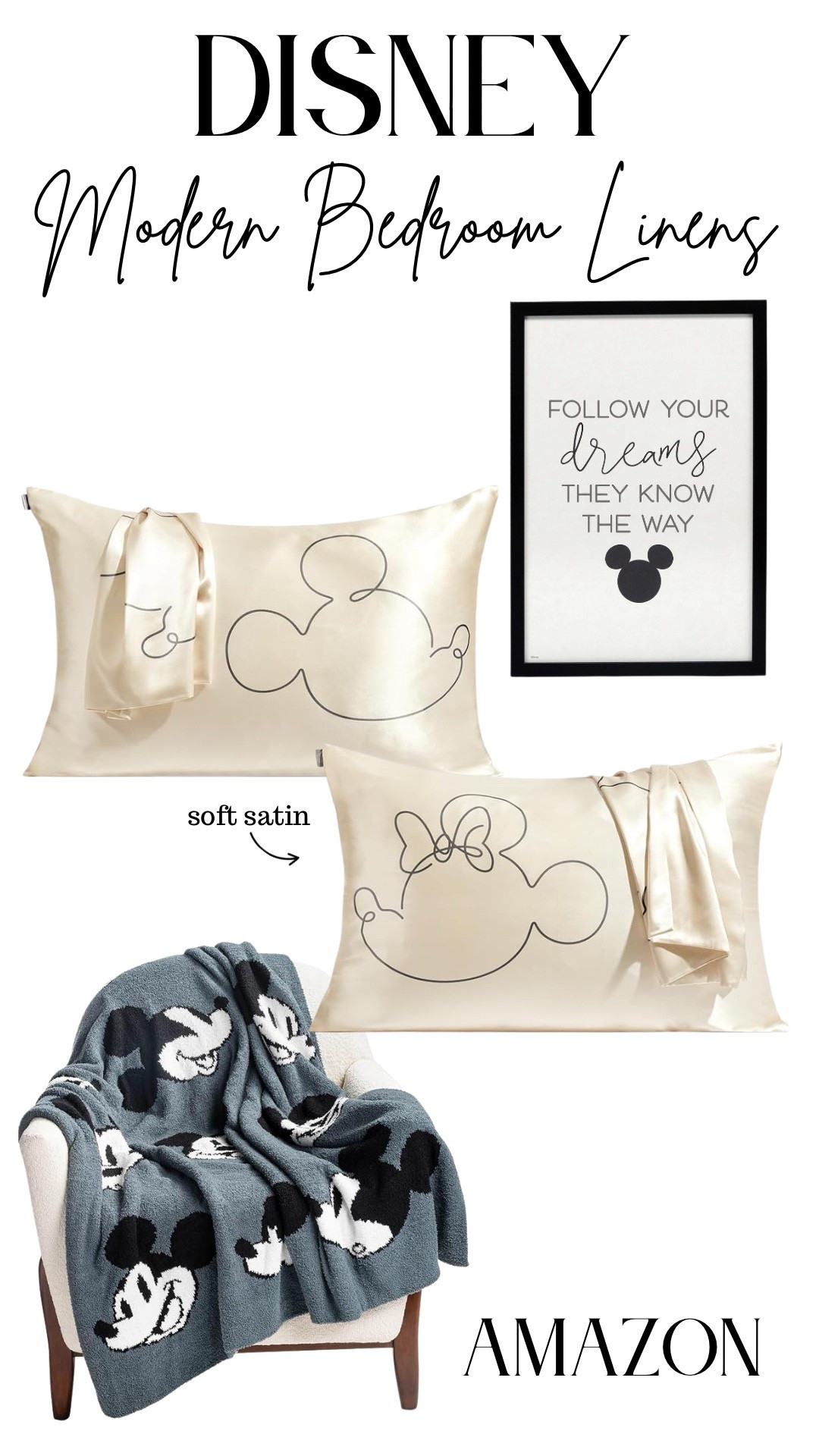 This soft Mickey Mouse throw is perfect for cuddling up on movie nights. The Kitsch Disney Mickey Mouse his and hers satin pillowcases are soft, cooling, and gentle on hair and skin (hello, no wrinkles or frizz!). A must-have for any Disney lover’s bedroom! 


#DisneyHome #MickeyMouse #LTKhome #cozyvibes

🛍️ Shop both now on LTK!



#LTKHome #LTKFindsUnder50