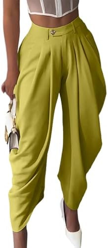 Unybwonn Women's Dress Slacks Pants Casual Pleated Business Work Pants Wide Leg High Waisted Pala... | Amazon (US)
