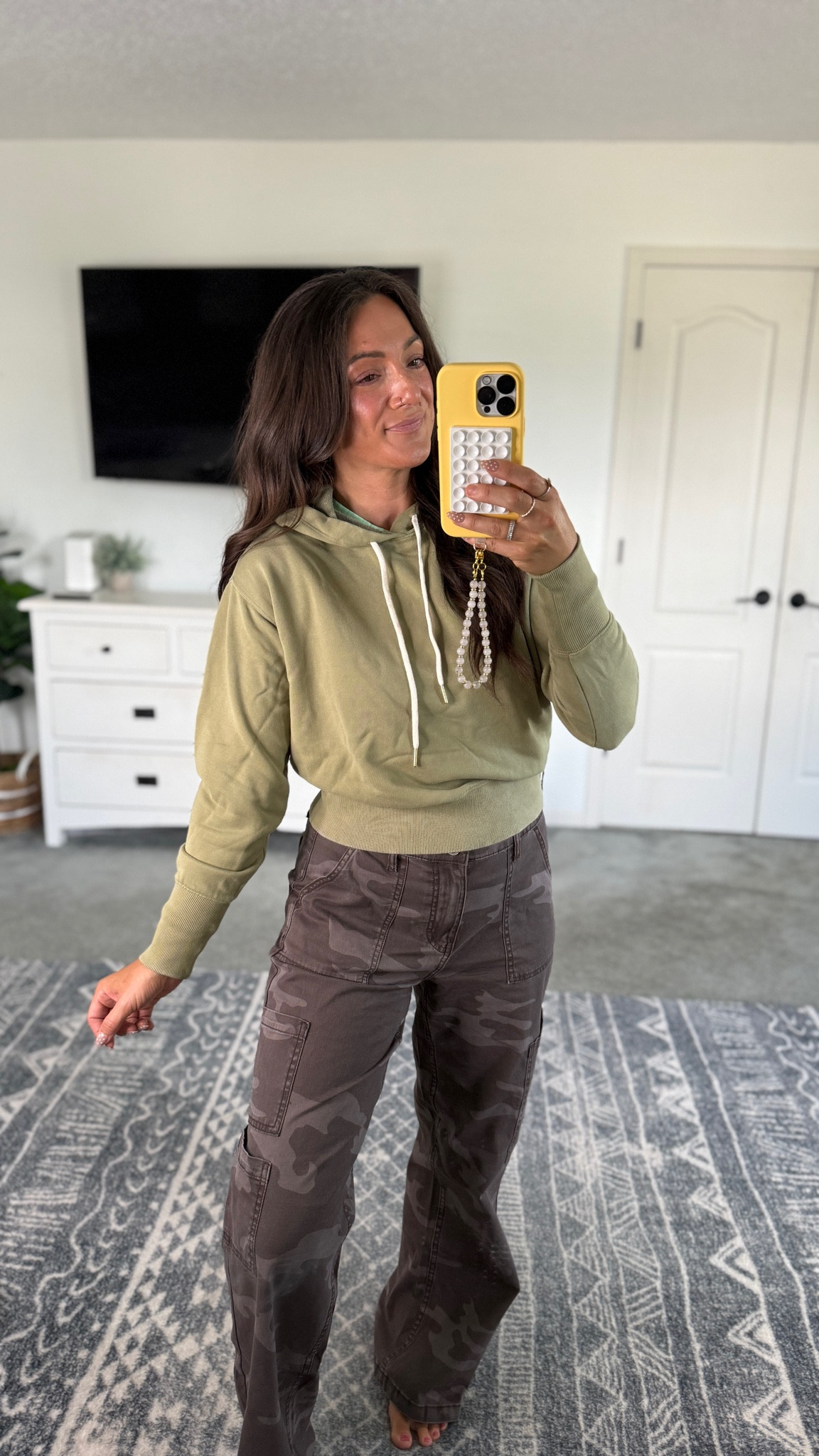 Grabbed this hoodie at $5!! Pants are the new print on everyone’s favorite viral pair of cargos! Only $17! True to size

#LTKootd #LTKSaleAlert #LTKPetite
