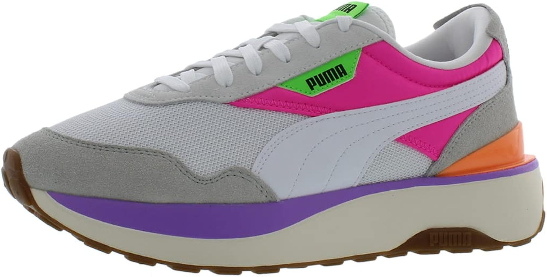 PUMA Cruise Rider Womens Shoes Size 6, Color: Grey/Pink/Purple | Amazon (US)