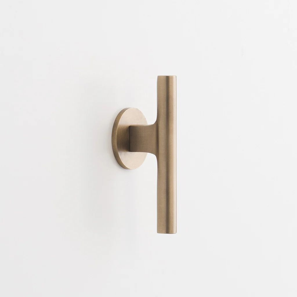 Galley Pull - Natural Brass | Schoolhouse