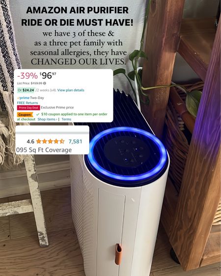 Must have Prime Day sale! Something that has literally changed our lives. Amazon air purifiers 

#LTKunder100 #LTKSeasonal #LTKsalealert