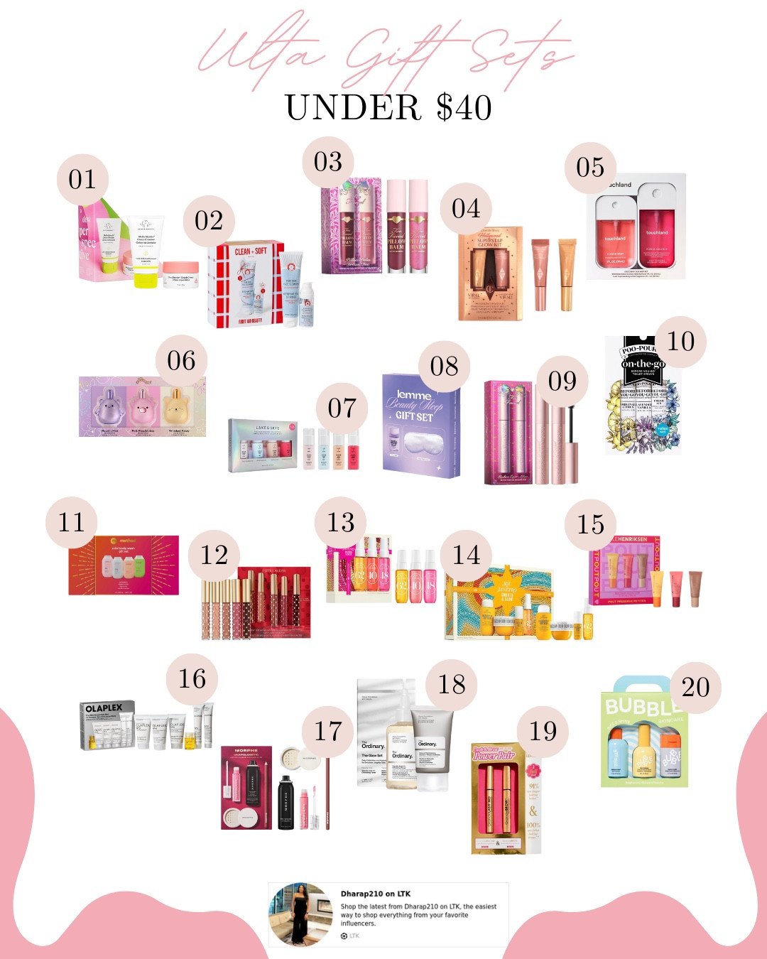 Ulta holiday gift sets under $40! 🎄✨ Such a good lineup this year — skincare, makeup, haircare, and beauty minis that make gifting super easy. Linking all my favorites so you can shop quickly before they sell out.

ulta gift sets · gift sets under 40 · ulta holiday · beauty gift sets · affordable gifts · holiday gift ideas · beauty sets