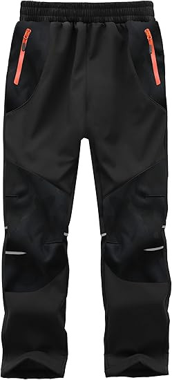 Kids Snow Pants Boys Waterproof Insulated Hiking Pants Youth Winter Warm Fleece Lined Ski Snowpan... | Amazon (US)