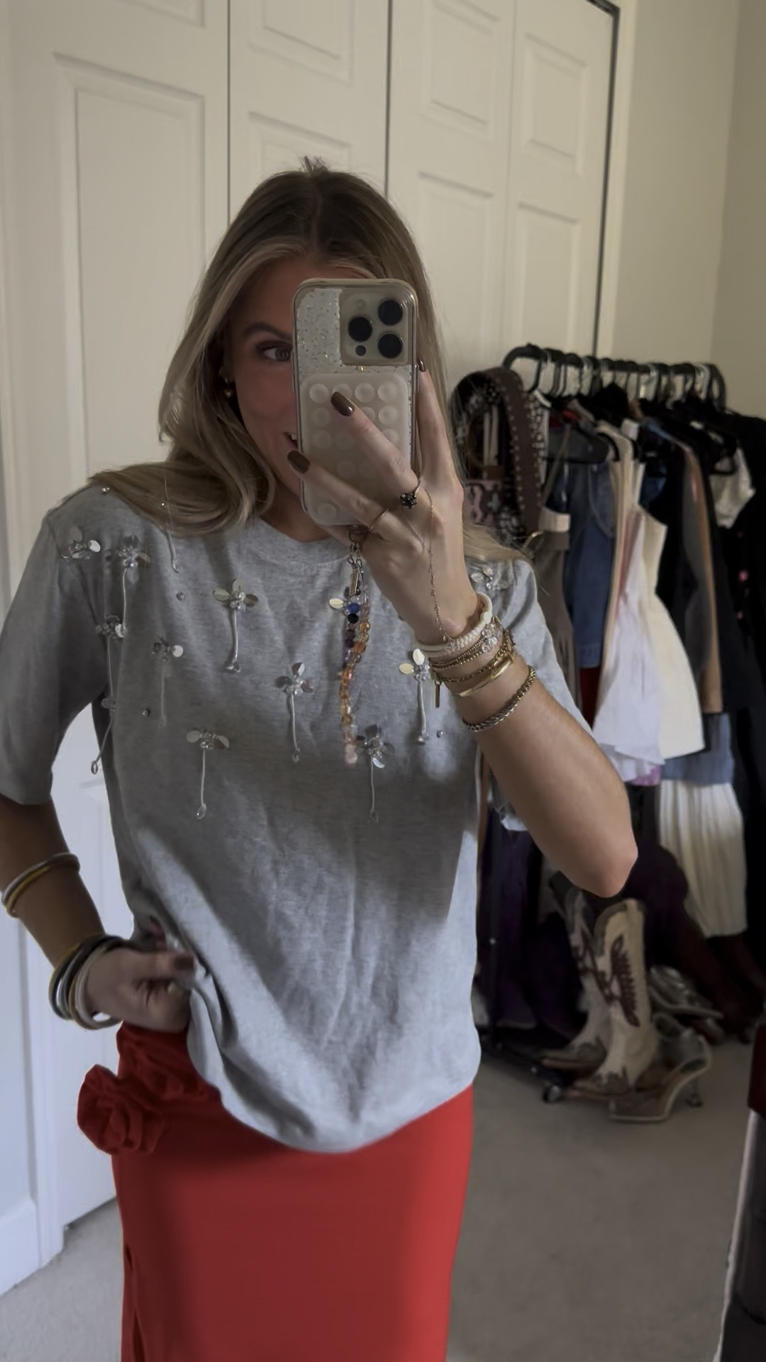 Women's Short Sleeve Embellished T-Shirt - Future Collective Heather Gray. 

#targetfallhaul #targetfallfashion #falldresses #falldresshaul #dresseshaul #style #outfitinspo #outfitideas #tryonhaul #tryon #tryonwithme #trendyoutfits #trendyclothes #shoppinghaul #trending #currentfashiontrend #fashiontrends #2024trends #target #targetstyle #targetfashion #targethaul #targetfinds #targetdoesitagain target, target style, target haul, target finds, target fashion, target fall fashion, new arrivals target, fall fashion, dresses for fall, unboxing shopping haul, shopping haul, outfit, outfit of the day, outfit inspo, outfit ideas, styling, try on, fashion, affordable fashion, new arrivals, fall style, matching sets. 

#LTKFindsUnder50 #LTKHoliday #LTKWatchNow