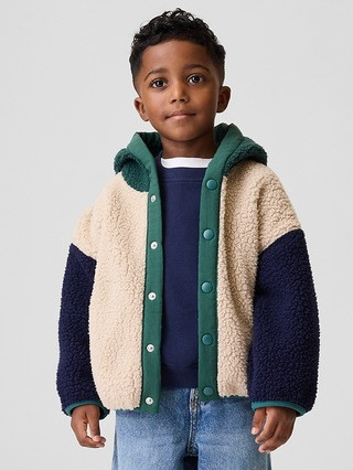 Baby & Toddler Hooded Sherpa Jacket | Gap (US)
