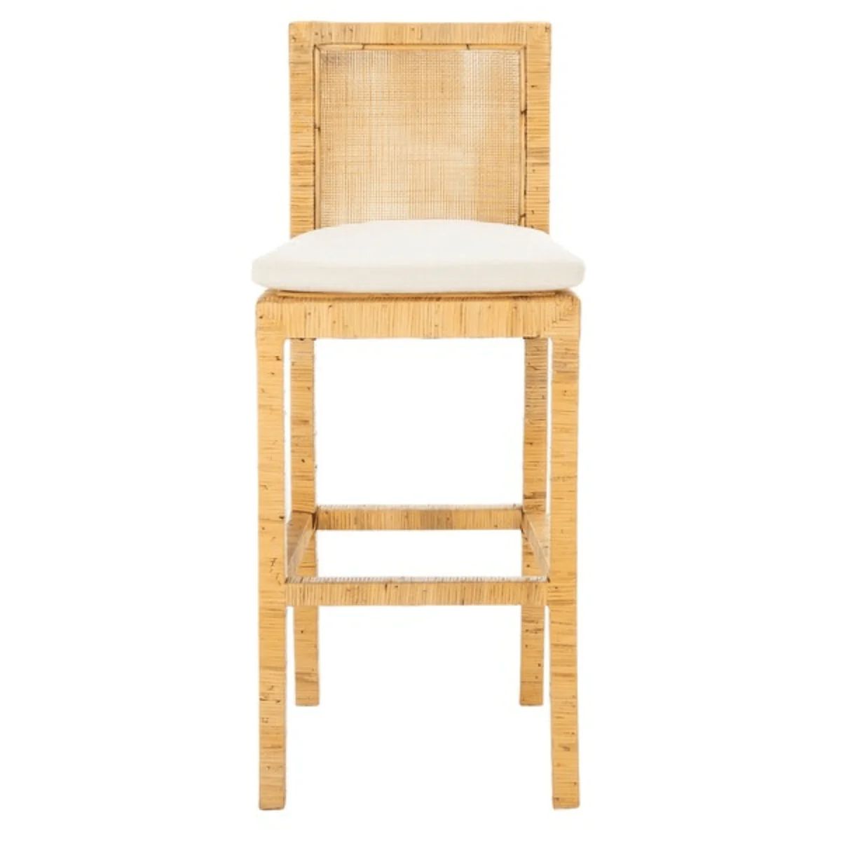 Cane Bar Stool With Cushion | The Well Appointed House, LLC