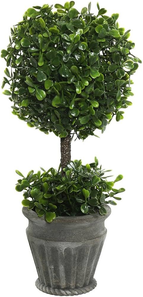 Vickerman Everyday Artificial Boxwood Topiary 13 Inch - Lifelike Home Office Decor - Potted Indoo... | Amazon (US)