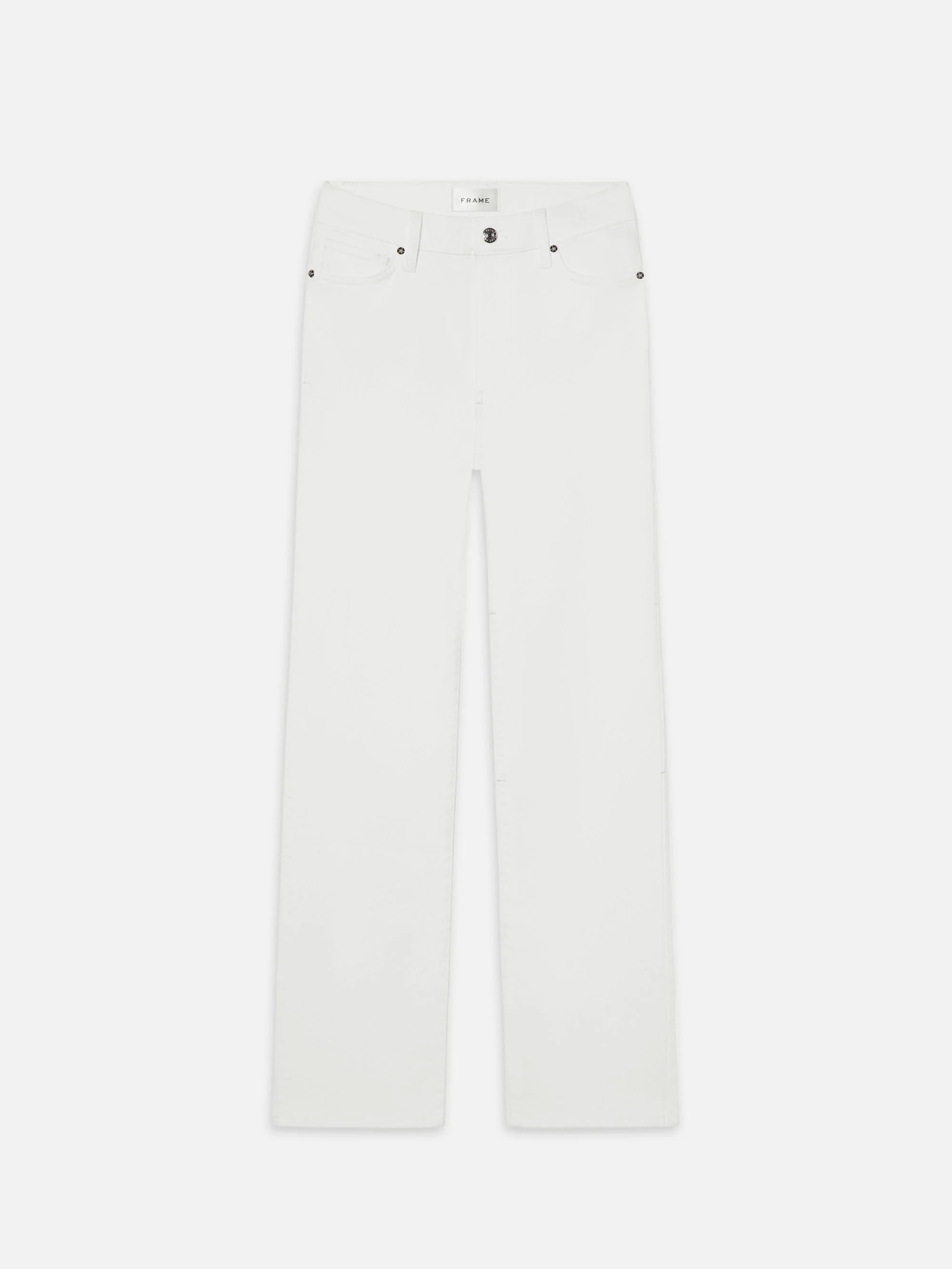 Le Sleek Straight -- White | Frame Denim
