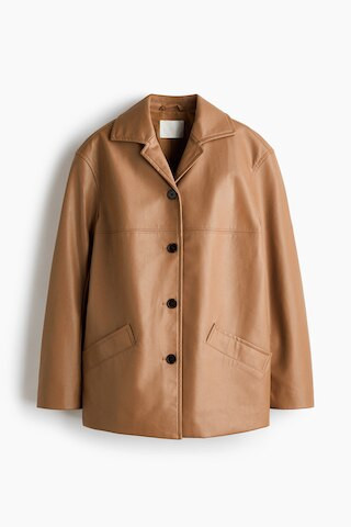 H & M - Coated Jacket - Beige | H&M (US + CA)
