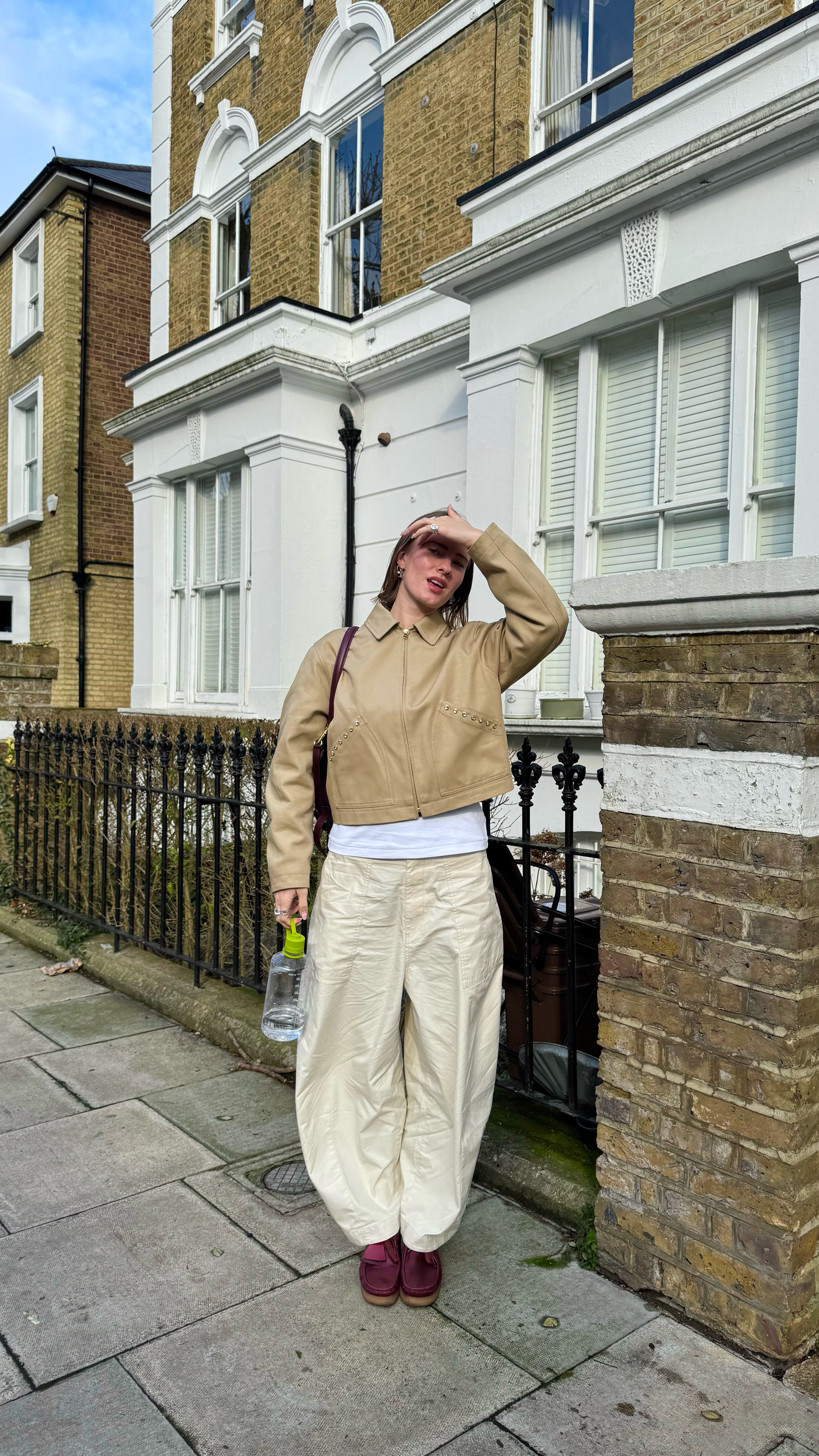 Beige + Burgandy works!
•
•
•
#styletips #ootd #stylecreator #gdwm #getdressedwithme #outfitinspo

#LTKuk #LTKeurope #LTKspring