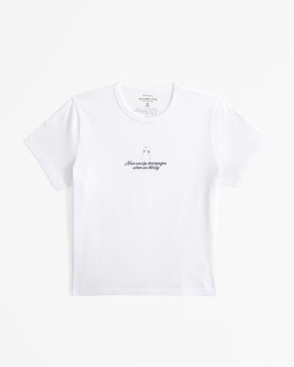 Short-Sleeve Whitney Houston Graphic Skimming Tee | Abercrombie & Fitch (US)