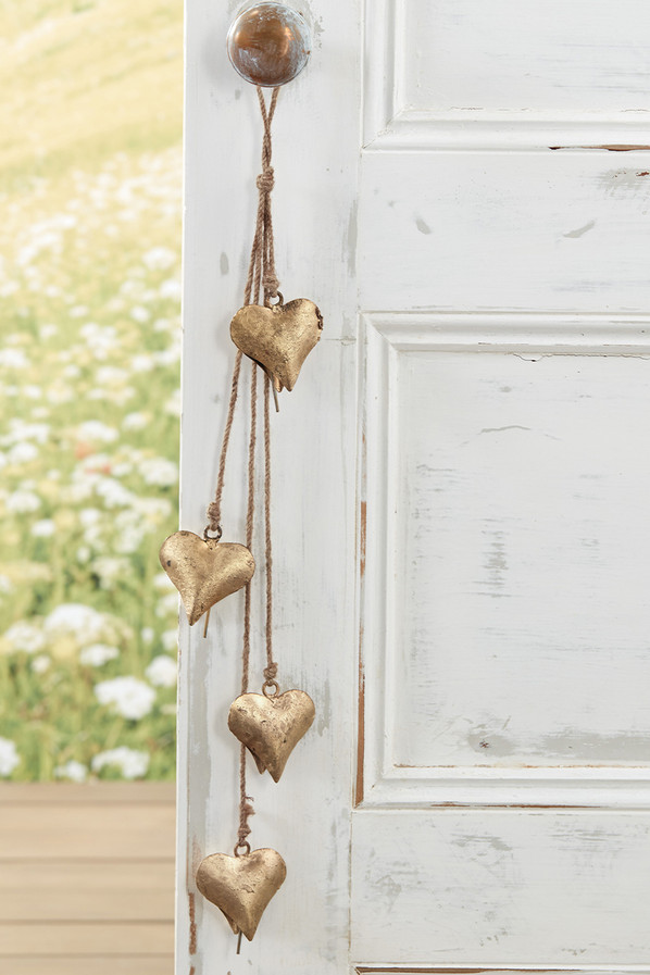 Brass Heart Door Chime | Coldwater Creek