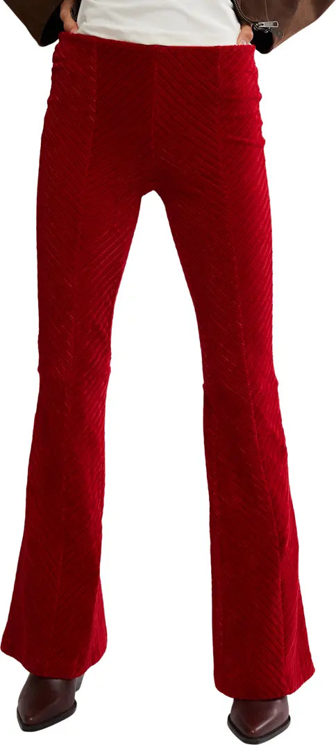 Penny Flare Velvet Pants | Nordstrom